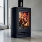 Ecosy Hampton Vista 500 Low Oval  - 5kw - Defra Approved - Woodburning Stove